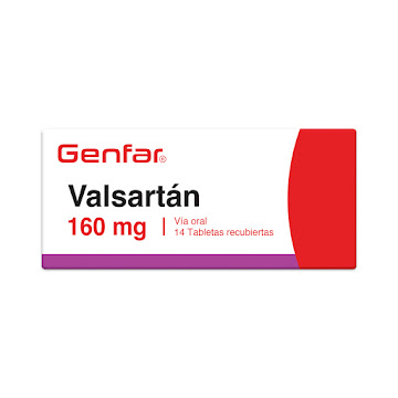 Valsartan 160 mg Genfar Caja x 14 Tabletas  