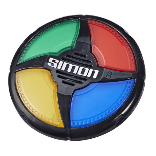 Simon Micro Series Hasbro Gaming  x 1 El Simon Micro Series es una versión compacta y portátil del clásico juego electrónico de memoria, diseñada para desafiar a los jugadores a seguir y repetir secuencias de luces y sonidos que aumentan 
