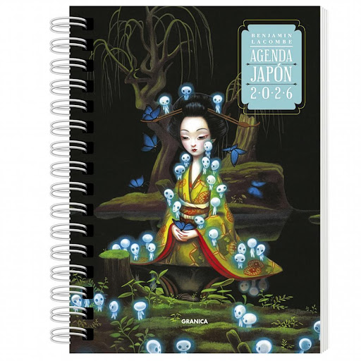 Benjamin Lacombe 2026. Agenda Anillada Granica Libro x 1.0 Benjamin Lacombe 2026. Agenda Anillada  Interior: 4 colores. Semana a la vista. 2 págs. con stickers. Sobre portapapeles. - 160pags. Encuadernación: Tapa dura con espiral. Formato: 13 x 19 Editorial: 
