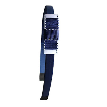 Solo Online Diadema Escolar Forrada   En Satin   Mono Azul Y Blanco 