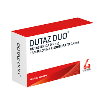 Dutaz Duo Dutasterida + Tamsulosina 0.5mg/0.4mg Legrand Caja x 30 Tabletas  