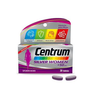 Centrum Silver Women, multivitamínico mujeres +50 años X 30 tabs  
