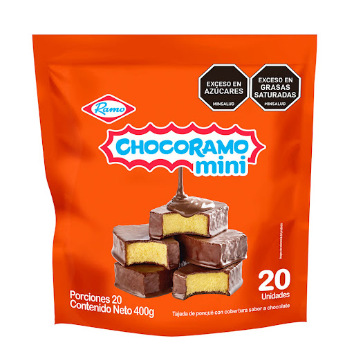 Ponqué Ramo Chocoramo Mini x 20 und
