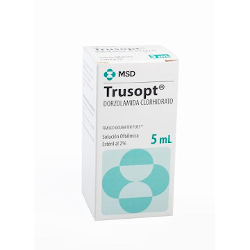 Trusopt Dorzolamida Clorhidrato 2% MSD Frasco x 5 ml  