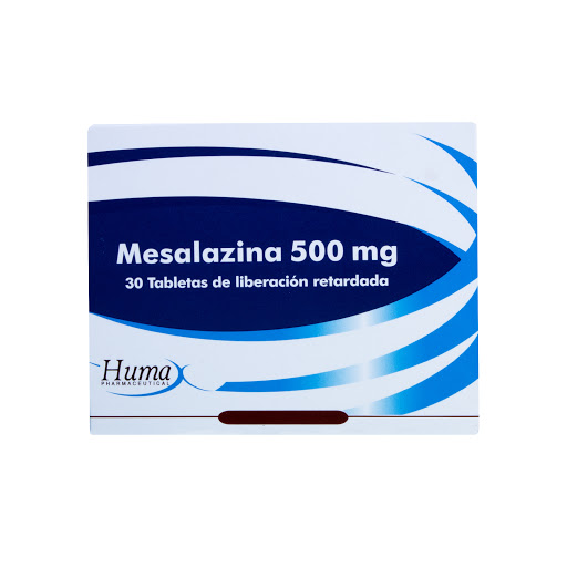 Mesalazina 500 mg Humax Caja x 30 Tabletas