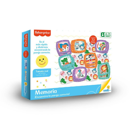 Juegos de Mesa Memoria Fisher Price Ronda Ronda Caja x 1 ¡Encuentra la pareja correcta!Busca la mayor cantidad de pares de fichas que coincidan.
