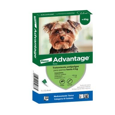 ADVANTAGE PERROS (0-4 KG) Elanco Pipeta x 1  