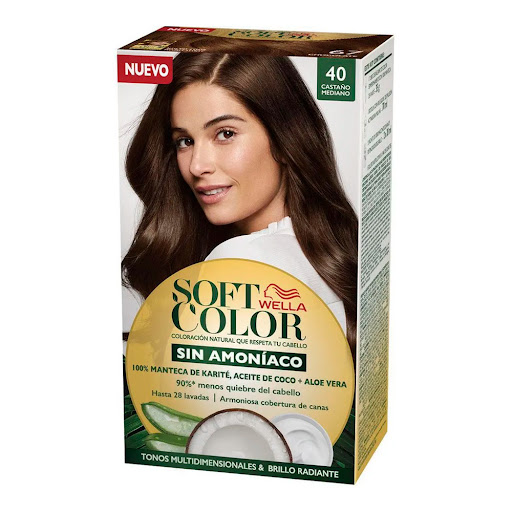 Tinte Wella Soft Color Castaño Medio 40 x 124 ml