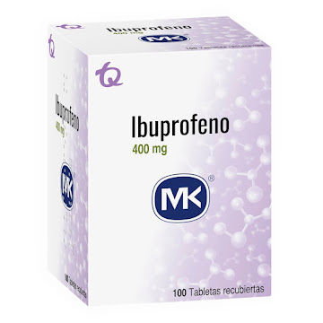 Ibuprofeno MK 400 mg Caja x 100 Tabletas  