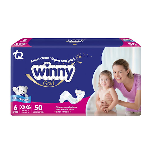 Pañal Winny Gold Etapa 6 XXXG Paquete x 50 und