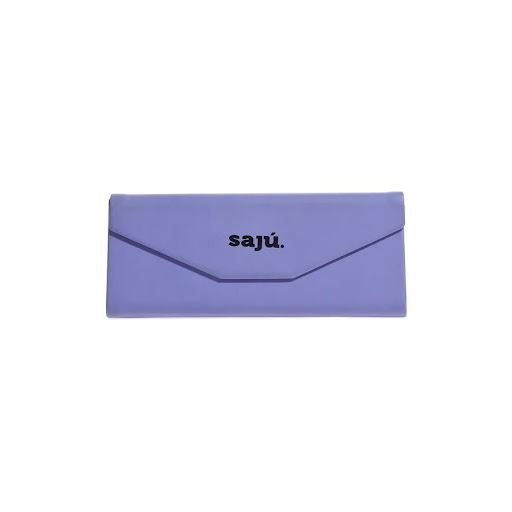 Estuche De Gafas Sajú Rígido Con Cierre Magnético Morado x 1 und