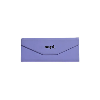 Estuche De Gafas Sajú Rígido Con Cierre Magnético Morado x 1 und  