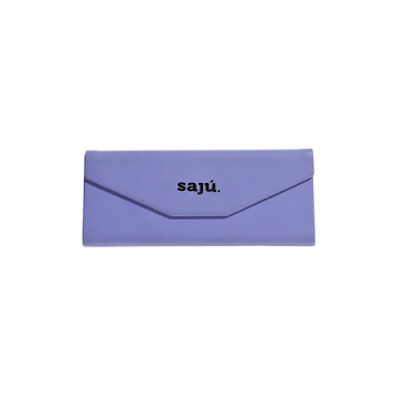 Estuche De Gafas Sajú Rígido Con Cierre Magnético Morado x 1 und  