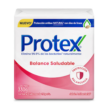 Jabón Protex Antibacterial Balance Saludable x110gr x3 Und  