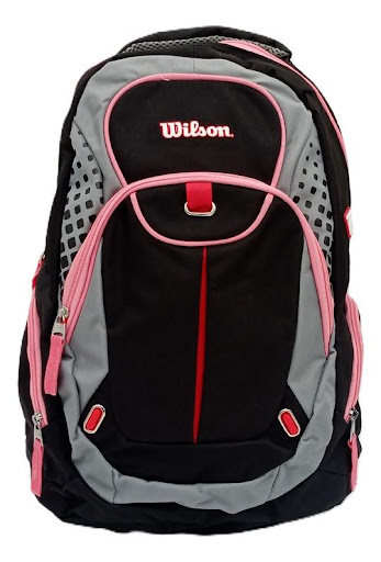 Morral Wilson Casual Universitario Unisex (Negro) Wilson Papeleta x 1 