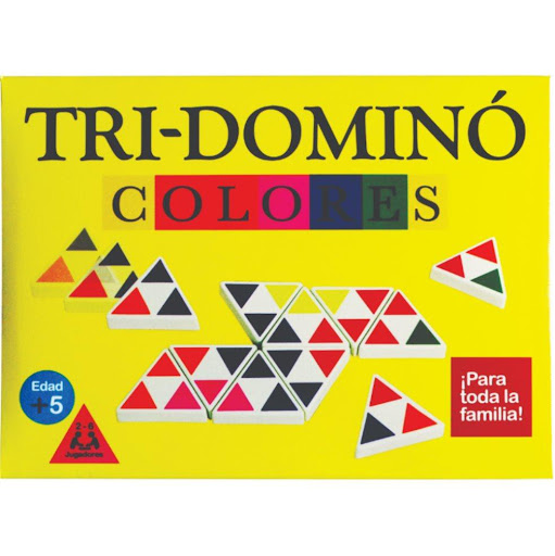 Juego De Mesa Tri-domino Colores Caja Tri-Domino Caja x 1 Versión del dominó con fichas triangulares y colores, ideal para toda la familia.Características:Material: Fichas plásticas resistentesDiseño: Formato triangular con colores en lugar de númerosBase: B