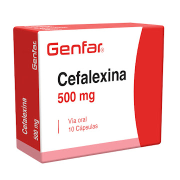 Cefalexina Genfar 500 mg Caja x 10 Cápsulas  
