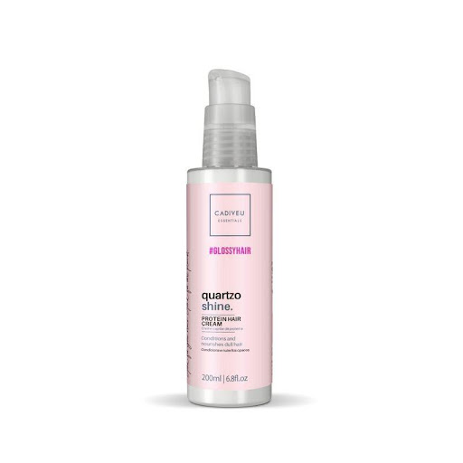Proteína Cadiveu En Crema Quartzo Shine 200ml Cadiveu TARRO x 1 Quartzo Protein es un potenciador multifuncional de nutrientes para reparar y nutrir el cabello. Apto para todo tipo de cabello, aumentando el brillo, dejando el cabello más suave y con un aspecto más