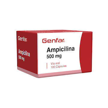 Ampicilina 500 mg Genfar Caja x 100 Tabletas  