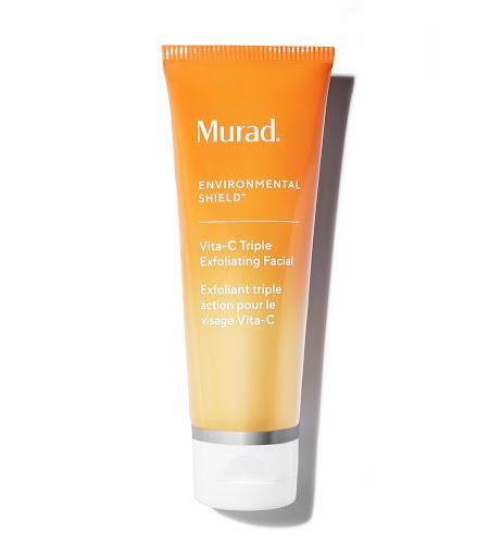 Exfoliante facial triple acción con vitamina C Murad Caja x 1 Tratamiento exfoliante multifunción que combina acción química, enzimática y física para renovar la superficie de la piel. Enriquecido con vitamina C para iluminar y potenciar la uniformidad del tono,