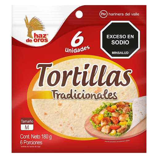Tortillas Haz De Oros Tradicional Paquete x 180 gr