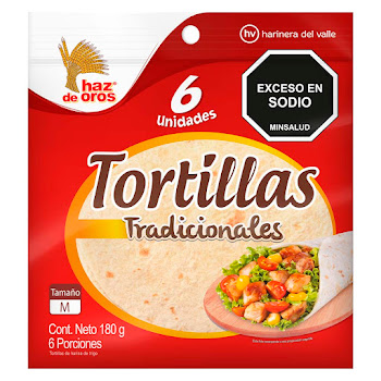 Tortillas Haz De Oros Tradicional Paquete x 180 gr  