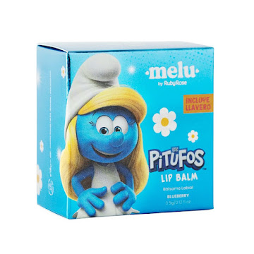 Bálsamo Hidratante De Labios Melu Pitufos Blueberry  Frasco x 3.5 gr  