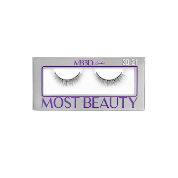 Pestañas Postizas Most Beauty Línea Natural Corta #3d-21 x 1 und  