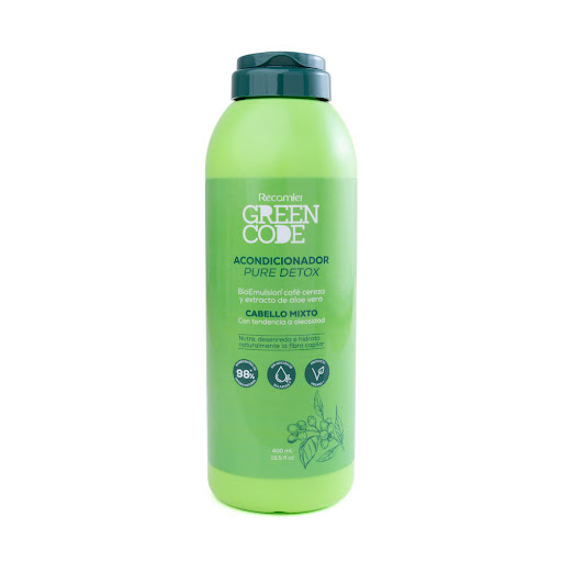 Acondicionador Green Code Pure Detox Cabellos Mixtos Botella x 400 ml