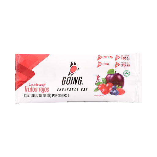 Barra de Proteína Going Endurance Frutos Rojos Paquete x 60 gr