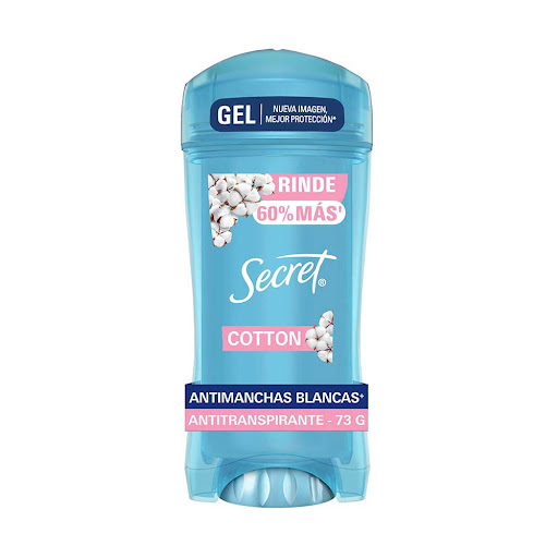 Antitranspirante Gel Secret Invisible Cotton Stick x 73 gr