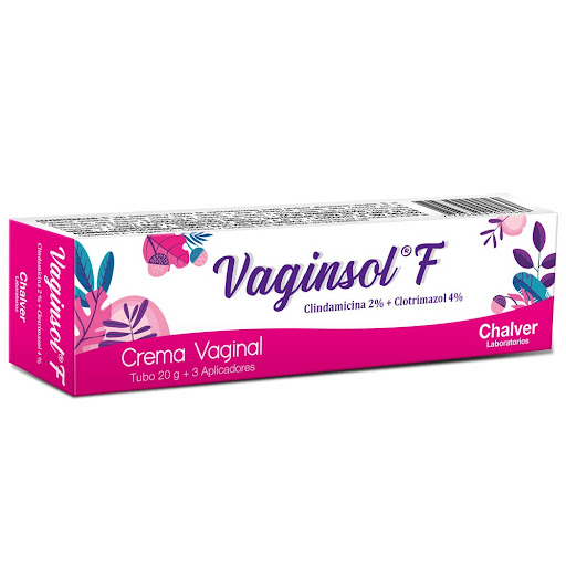 Vaginsol F 2/4% Crema Vag. Tubo X20G. Chalver Clindamicina Clotrimazol