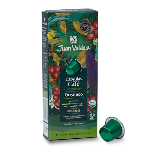 Cápsulas de Café Juan   Valdez Orgánicas x 8 und