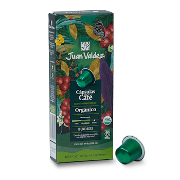 Cápsulas de Café Juan   Valdez Orgánicas x 8 und  