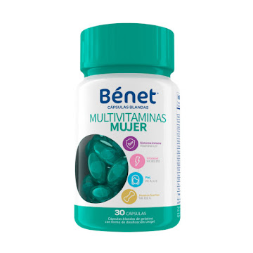 Benet Multivitaminas Mujer Frasco x 30 Cápsulas  