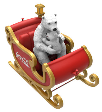 Trineo Navideño Edición Oso Coca Cola Coleccionable x 1 und  
