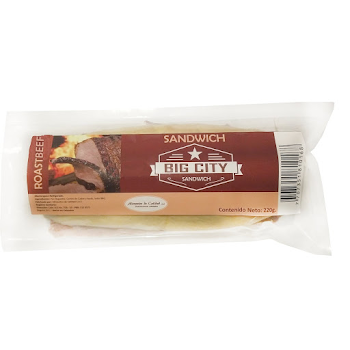 Sándwich Big City Roastbeef Paquete 220 gr x 1 und  