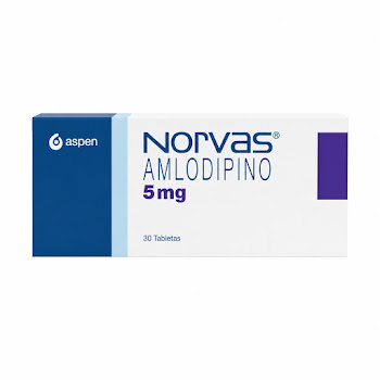 NORVAS 5mg Tabletas Caja x30Tab. PFIZER Amlodipino                      