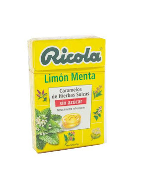 Dulces Ricola Manzana Menta Sin Azúcar Caja X45G.    