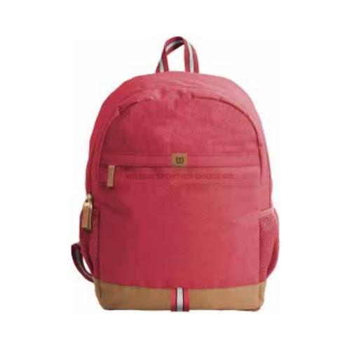 Morral Casual Wilson Porto-Novo (ROJO) Wilson Papeleta x 1 Modelo: Morral Casual Wilson Porto-NovoLleva tus esenciales con la máxima comodidad y organización gracias al Morral Casual Wilson Porto-Novo. Con una capacidad de 19 litros, este morral combina un di