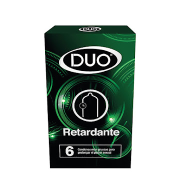Condón Duo Preservativo Retardante x 6 und  