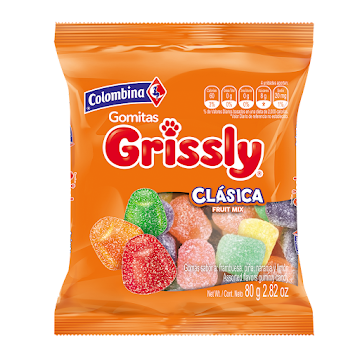 Gomas Grissly Clásica Paquete x 80 gr  