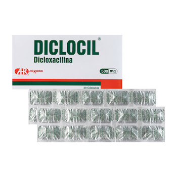Diclocil Dicloxacilina 500 mg Axon Caja x 20 Cápsulas  