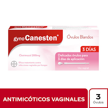 Gynocanesten Clotrimazol 200 mg Bayer Caja x 3 Óvulos  