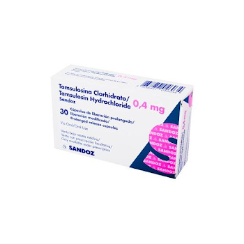Tamsulosina Clorhidrato Sandoz 0.4 mg Caja x 30 Cápsulas  