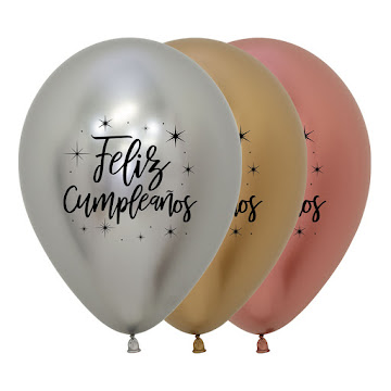 Globos Sempertex Feliz Cumpleaños x 12 und  