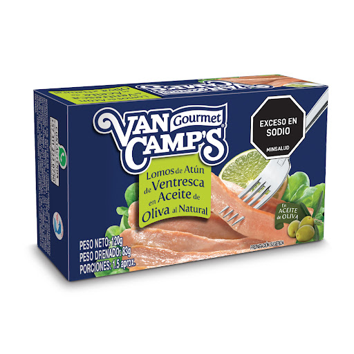 Filetes De Atún Van Camps De Ventresca En Aceite De Oliva x 120 gr