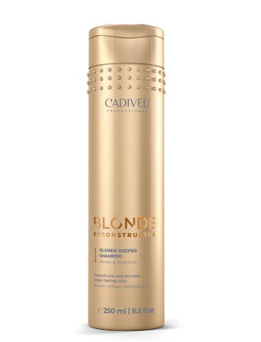Shampoo Cadiveu Blonde Keeper 250ml Cadiveu TARRO x 1 Ideal para cabello rubio, decolorado y/o con mechas con daño profundo. Elimina las impurezas sin resecar el cabello. Restaura y transforma el cabello dañado, combatiendo de forma inmediata la porosida