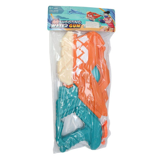 Lanza Agua Dinosaurio Shooting Bolsa Plasticos Asociados  x 1 Está diseñado para ofrecer horas de diversión en actividades acuáticas. Fabricado en plástico resistente, este juguete permite a los usuarios lanzar chorros de agua con un mecanismo manual, ideal para
