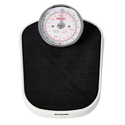 BALANZA MECANICA DT-612 160 KGR NEGRA BADECOL  x 1 Balanza mecánica de precisión con capacidad de 160 kg, ideal para uso médico y personal. Su diseño incluye un sistema de fácil lectura gracias a la ubicación del reloj en forma de cuello que sobresale